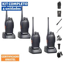 Kit 4 Radio Comunicador Baofeng 777s Profissional 16 Canais