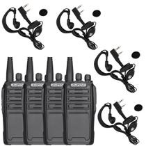 Kit 4 Radio Comunicador Baofeng Modelo UV-6