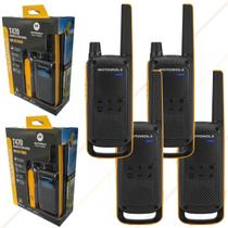 KIT 4 Rádio Comunicador Motorola T470BR Original E Resistente IPX4