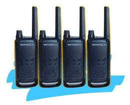 KIT 4 Rádio Comunicador Motorola T470BR Original E Resistente IPX4