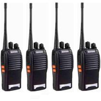 Kit 4 Rádio Comunicador Uhf Vhf Walkie 1 A 3Km Fone Ouvido - Baofeng