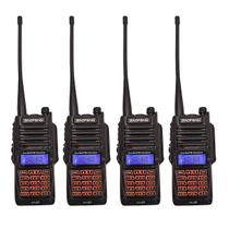 Kit 4 Radio Comunicador Walk Talk Baofeng UV9R Longo Alcance Dual Band a Prova dágua 10w