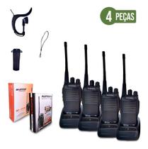 Kit 4 Radio Walk Talk Comunicador 6km 16 Ch Baofeng 777s Vhf