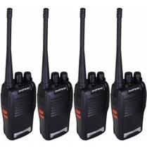 Kit 4 Radios Comunicador Baofeng 777s Uhf Walk Talk