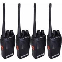 Kit 4 Radios Comunicador Baofeng 777s Uhf Walk Talk