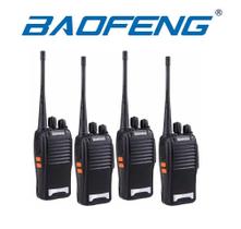 Kit 4 rádios comunicadores baofeng 777s uhf 16 canais