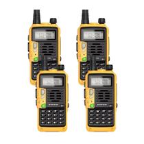 Kit 4 Rádios Comunicadores Tri Band Walkie Talkie Portátil