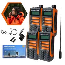 Kit 4 Rádios Comunicadores Walk Talk Portátil UV-16PLUS