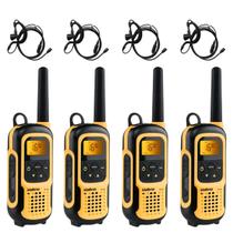 Kit 4 Rádios Intelbras RC4100 IP67 Com 4 Fones HC20 VOX Uso Profissional Kit 4 Rádios Intelbras RC4100 IP67 Com 4 Fones HC20 VOX Uso Profissional