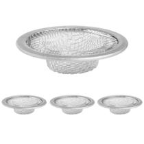 Kit 4 Ralo Pequeno Galvanizado de Aluminio Pia Cozinha banheiro Área de Serviço Kit 4 Ralo Pequeno Galvanizado de Aluminio Pia Cozinha banheiro Área de Serviço