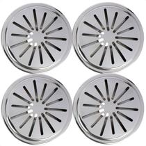Kit 4 Ralos De Fundo Anti Turbilhão Inox P/ Piscina Kit 4 Ralos De Fundo Anti Turbilhão Inox P/ Piscina