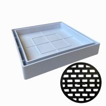 Kit 4 Ralos Oculto 13x13 Banheiro Anti Insetos Seca Piso