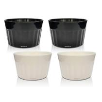 Kit 4 Ramequins Polipropileno - Tigela Ramequim Krystalon