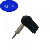 Kit 4 Receptor De Áudio Bluetooth Usb P2 Automotivo (L) Bt-350
