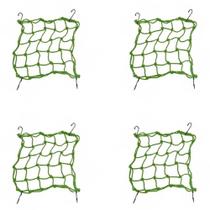 Kit 4 Rede Elástica Aranha Moto Capacete Bagageiro 45x45 Cm Kit 4 Rede Elástica Aranha Moto Capacete Bagageiro 45x45 Cm