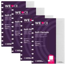 Kit 4 Refil Caderno Inteligente Pautado Grande 90g 50 Folhas Kit 4 Refil Caderno Inteligente Pautado Grande 90g 50 Folhas