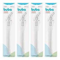 Kit 4 Refil Canudo Silicone para Garrafas Termicas Buba