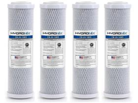 Kit 4 Refil Carbon Block Hydronix 10X2.1/2 5 Micras Carvão