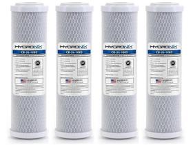 Kit 4 Refil Carbon Block Hydronix 10X2.1/2 5 Micras Carvão