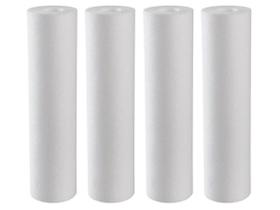 Kit 4 Refil Cartucho Polipropileno Liso 10x2.1/2 20 Micras Kit 4 Refil Cartucho Polipropileno Liso 10x2.1/2 20 Micras