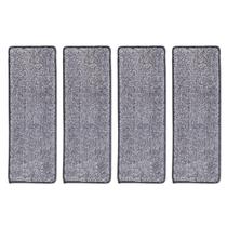 Kit 4 Refil de Microfibra para Mop Flat 360 Giratório lavável