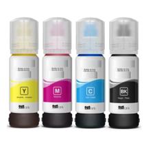 Kit 4 refil de tinta 544 para impressora l3250 l3110 l3150 l3160 black + cyan + yellow + magenta