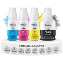 Kit 4 Refil De Tinta Original Canon Mega Tank GI10 Gi 10 Compatível GM2010 GM4010 G5010 G5011 G6010 G7010