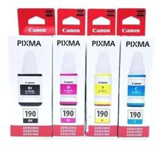 Kit 4 Refil De Tinta Original GL-190 Impressoras G1100 - G1110 - G2100 - G2110 - G3100 - G3102 - G3110 - G3111 - G4100 - G4110 - G4111.