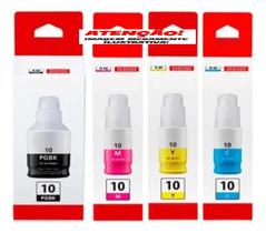 Kit 4 Refil de tintas GI10 g6010 g7010 ECO CA. GI10