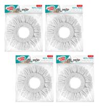 Kit 4 Refil Esfregão Mop Giratório Fit Flash Limp Alta Absorção Kit 4 Refil Esfregão Mop Giratório Fit Flash Limp Alta Absorção