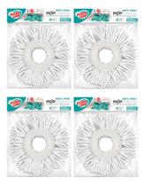 Kit 4 Refil Esfregão Mop Giratório Fit Flash Limp Limpeza Geral Kit 4 Refil Esfregão Mop Giratório Fit Flash Limp Limpeza Geral