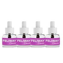 Kit 4 Refil Feliway Classic Ceva Adaptação de Gatos 48ml