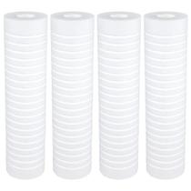 Kit 4 Refil Filtro Caixa Dágua Ranhurado 9 3/4 5 Micra Cor Branco