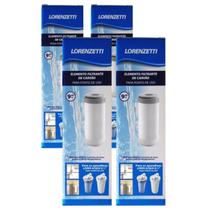 Kit 4 Refil Filtro Lorenzetti Ponto De Uso Loren Acqua 9"3/4