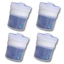 Kit 4 Refil Filtro Purific Compatível Purificador Rosca Encaixe Transparente Camadas Vida Alcalinum Troca Fácil Puricell