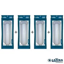 Kit 4 Refil Filtro Vela Latina Puritronic Pa355 Pa335 P355