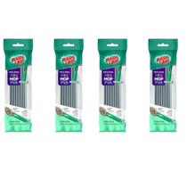 Kit 4 Refil Mini Mop Pva Rodo Rodinho Pia Mágico Flash Limp
