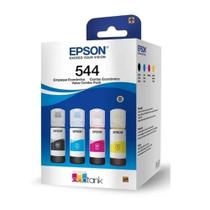 Kit 4 Refil Original Para T544 L3110 L3150 L3210 L3250 4 cores