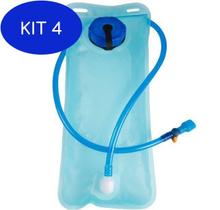 Kit 4 Refil Para Mochila Hidratação Azul 2Lts