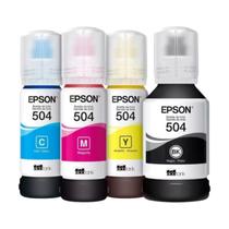 Kit 4 Refil Para T504 Original L4150 L4160 L4260 L6161 L6171 Tinta Color