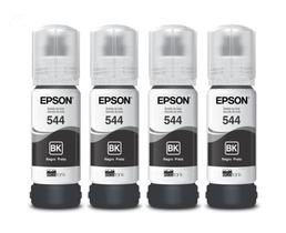 KIT 4 REFIL TINTA BLACK ORIGINAL (lacrada) COMPATIVEL PARA T544 L3110 L3250 L3150 L3210 KIT 4 REFIL TINTA BLACK ORIGINAL (lacrada) COMPATIVEL PARA T544 L3110 L3250 L3150 L3210