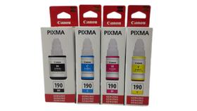 Kit 4 refil tinta original Canon GI190 G1100 G2100 G3100 G4100