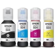 kit 4 refil Tinta T504 Original para impressoras l6171 l4160 l4150