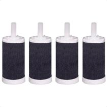 Kit 4 Refil Vela Para Filtro de Torneira Carvão Ativado Redução de Cloro Purificação de Água