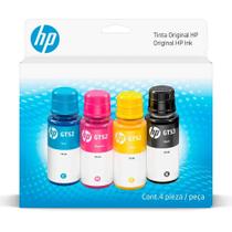 Kit 4 Refis de tinta HP GT52/53, Preto e Coloridos, 9F3N4AL
