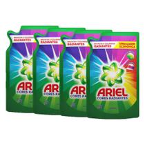 Kit 4 Refis Sabão Líquido Ariel Cores Radiantes 1,5L