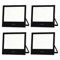 Kit 4 Refletor de Led Slim 150W Blumenau Preto Bivolt Kit 4 Refletor de Led Slim 150W Blumenau Preto Bivolt