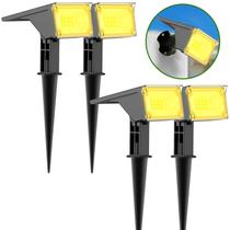 Kit 4 Refletor Ecoforce Solar 6 Led 50x Mais Forte Colorida Verde Branco Quente Azul Vermelho Spot Jardim Chão Parede Luminária Kit 4 Refletor Ecoforce Solar 6 Led 50x Mais Forte Colorida Verde Branco Quente Azul Vermelho Spot Jardim Chão Parede Luminária