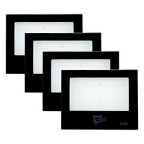 Kit 4 Refletor Holofote 150w Smd Luz Branco Frio 6500k Ip66 Refletor Quintal Holofote Decoração Iluminação Forte Galpão Bivolt