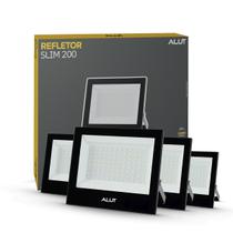Kit 4 Refletor LED 200W Alut Branco Frio 6500K IP66 Bivolt Externo 15000lm